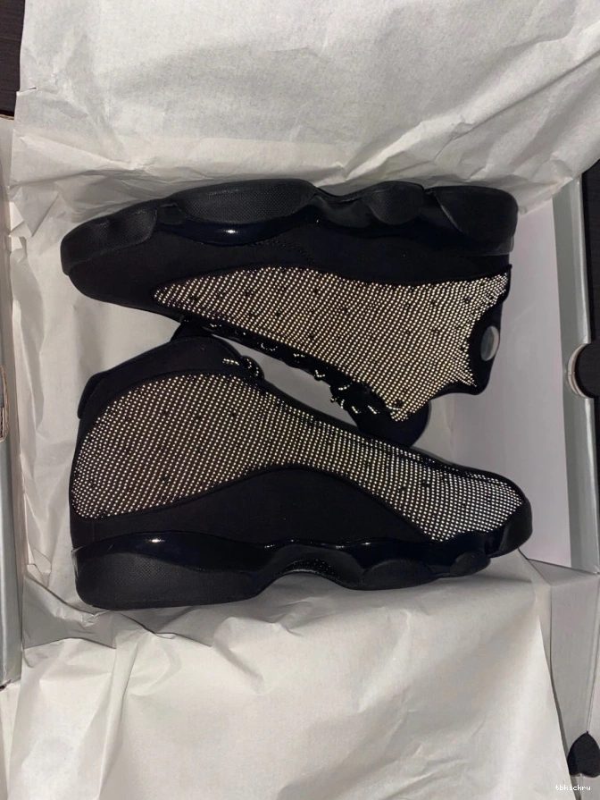 Rep TBkick 414571-011 Retro Jordan 13 Air Black Cat 0724